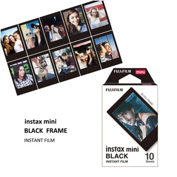 Fujifilm Instax Mini Film Mini 9 Foto Papier 10/20/30 Listov Čierna Candy Pop Lesklé Hviezdy Sripe Pre Okamžité Mini 7s 8 9 11 Fotoaparát