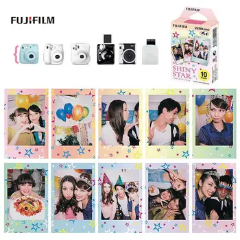 Fujifilm Instax Mini Film Mini 9 Foto Papier 10/20/30 Listov Čierna Candy Pop Lesklé Hviezdy Sripe Pre Okamžité Mini 7s 8 9 11 Fotoaparát
