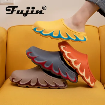 Fujin unisex domáce papuče teplé zimné topánky plyšové kožušiny papuče nepremokavé kúpeľňa dom krytý protišmykové papuče pre ženy muži