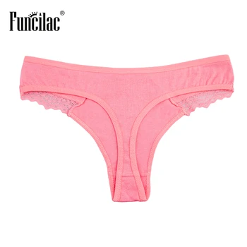 FUNCILAC Sexy dámske Tangá Transparentné G-String Nohavičky pre Ženy Čipky Bielizeň farbou Intímne Bielizeň, 5 Ks/sada
