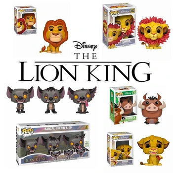 FUNKO POP Disney Film The Lion King Simba 302# Mufasa 495# Pvc Akcie Obrázok Hračky Luau Pumbaa 87# 498# Zbierka Model Hračky