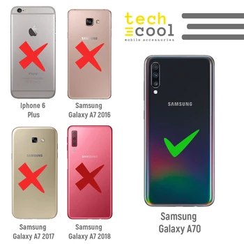 FunnyTech®Silikónové puzdro pre Samsung Galaxy A70 l prípade dreva farby vers.2