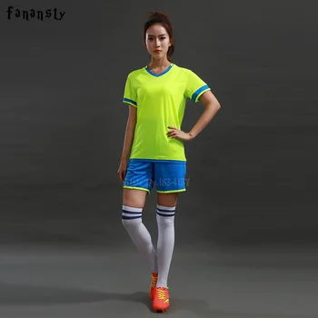 Futbal Uniformy Sady Ženy Survetement Prispôsobené Futbalové dresy Najvyššej kvality Dievčatá Futbalový Tím Uniformy DIY sady Nové 2018