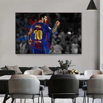 Futbalové Hviezdy Bojov Messi Plagáty Moderný Šport Wall Art Plátno Tlačiť Maľovanie Domáce Dekorácie, Obrázky, Obývacia Izba Dekor