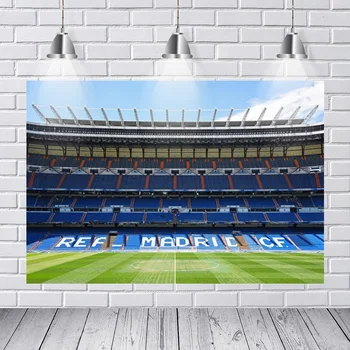 Futbalové ihrisko Futbalového Zápasu Real Madrid CF Strán Fotografie Prostredí Prispôsobené Fotografie Pozadia pre Photo Studio