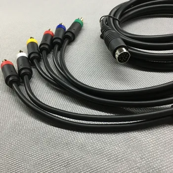 FZQWEG 1PCS 1.8 m Komponentného AV Video-Audio Kábel pre SEGA Saturn AV RCA Kábel pre SS(pozrite prehľad)