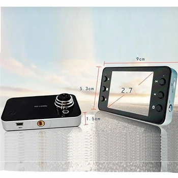 G-senzor DVR K60001080P Full HD LED pre Nočné Videnie videorekordér Tabuli Multifunkčné Jazdy Záznamník Videa Zaregistrovať