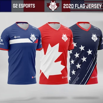 G2 Lol Svetov 2020 Jersey Pro Player Jednotné LEC G2 Esports Tím Dresy Tričko Muži Ženy Čiapky T Tričko