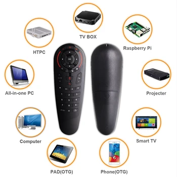 G30S 2.4 G Bezdrôtové Diaľkové Ovládanie Hlasom Vzduchu Myši 33 Tlačidlá IČ Vzdelávania Gyro Snímanie Smart Remote pre Hru Android Tv Box