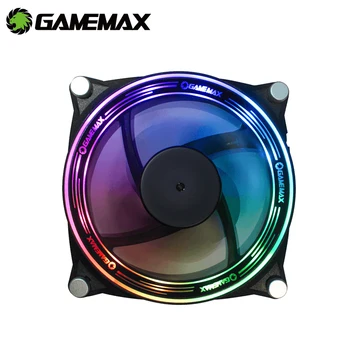 GameMax GMX-12-RBB RGB PC Prípade Ventilátory 120mm ARGB 5V3Pin Adresný LED AURA Tichý Ventilátor Určený Počítač Chladič na Chladenie RGB Fanúšikov