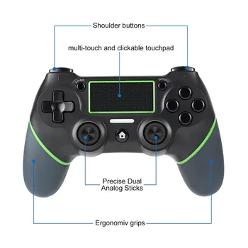 Gamepad Pre Telefón &Počítač PS4 Radič Playstation4 Ovládača Bezdrôtovej komunikácie Bluetooth Rukoväť Vibration Dual-Shock Dobrý Rozptyl