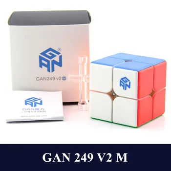 GAN249 Magic Cube V2M Magnetické 2x2x2 Magic Cube GAN249 V2M Puzzle Kocky GAN249V2M 2x2 Magnetické Rýchlosť Kocka Vzdelávacie Hračky