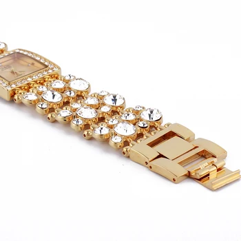 G&D, Luxusné Značky dámske Hodinky Zlaté Kamienkami Náramok, Hodinky, Módne Dámske Šaty Hodinky Quartz náramkové hodinky Relogio Feminino