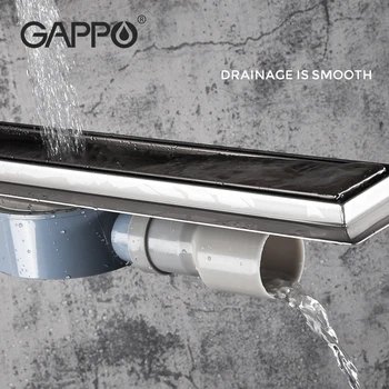 GAPPO Sprcha mozgov 304 nerezovej ocele sprchový podlahový odtok dlhé Lineárne odvodnenie odvodnenie pre hotel kúpeľňa kuchyňa frool