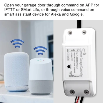 Garážové brány Wifi Diaľkové Ovládanie Smart Dvere Otvárač Zariadenie v Blízkosti Otvorenej Podpory pre Alexa Google Mobilný Telefón 2.4 GHz WIFI