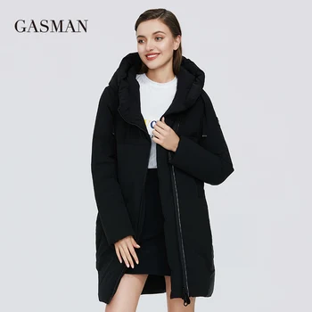 GASMAN 2020 Nové módne značky hrubé zimné bundy dámske dole vetrovka kabát ženy Ženské kvality kapucňou Strednej dĺžky teplé kabáty 007