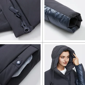 GASMAN 2020 Nové módne značky hrubé zimné bundy dámske dole vetrovka kabát ženy Ženské kvality kapucňou Strednej dĺžky teplé kabáty 007