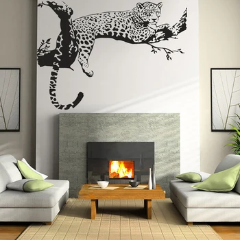 Gepard Stenu, Nálepky Jaguar Leopard Odtlačkový Afrických Zvierat Kreatívne Domova Panther Spálne, Obývacia Izba Dekorácie Umenie Nástenná Maľba