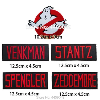 Ghostbuster Odznak Mix vyšívané žehlička na patch, Halloween Cosplay textílie odznak, Deti bunda jean oblečenie nášivka urob si sám