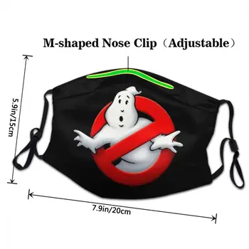 Ghostbusters Logo Opakovane Masku Na Tvár Unisex Anti Haze Prachotesný Ochranný Kryt Respirátor Úst-Utlmiť