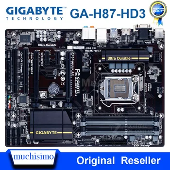GIGABYTE GA-H87-HD3 Motherbaord Intel H87 LGA 1150 32GB DDR3 PCI-E 3.0 Ploche H87 Doske 1150 Core i7/i5/i3 DDR3 GA-H87-HD3