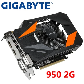 GIGABYTE Pôvodné GPU GTX 950 2 GB, Video Karta 128Bit GDDR5 Grafickej Karty nVIDIA Geforce GTX950 2GB Počítač Mapu Videokartu