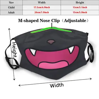 Gigi Úst Zábavné Vytlačiť Opakovane Pm2.2500 Filter Masku Na Tvár Roztomilý Zábavné Humor Bábkové Deti Zdravie Ghibli Anime, Manga, Japonsko Japanese