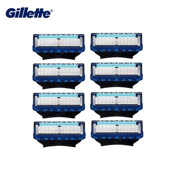 Gillette Fusion Britvy, Holiace Čepele Flexball Technológie Žiletky Ultra Tenké Ostré Čepele Mužov Tvár, Vlasy, Fúzy Removel 8 Ks
