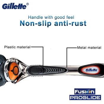 Gillette Fusion Proglide Manual Holiaci strojček Razor Blade pre Mužov Stroj na Holenie Vymeniteľné Žiletky Na Holenie Žiletky Gillette