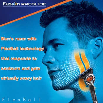 Gillette Fusion Proglide Mužov Manuálny Holiaci strojček holiace strojčeky Stroj pre Holiace Čepele 5 Vrstva Kazety S Replacebale Ostrie Britvy