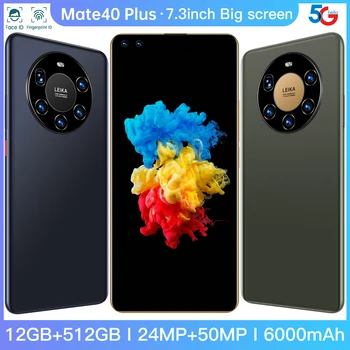 Globálna Verzia Mate40 Plus Android 10.0 Mobilný Telefón 7.3