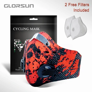 GLORSUN znečistenia maska vlastné neoprénová anti pm2.5 motocykel, bicykel, jazda na bicykli airfilter veľkoobchod proti zápachu smog peľ maska