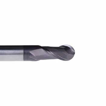 GM-2B pevné volfrámové ocele 2 flauta loptu nos potiahnuté konci mlyn cnc frézovanie fréza rezné nástroje pre obrábanie kovov profil HRC45