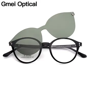 Gmei Optické Módne Ženy Kolo Ultralight Ultem Okuliare, Rám Polarizované Klip na Okuliare Mužov Optické Okuliare S2024