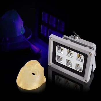 GmFive 405nm UV LED Živice Vytvrdzovania Svetla Slnečnej Energie Gramofónu Batérie Otáčanie Displeja Pre DLP SLA NÁS Plug 3D Tlačiarne Diely