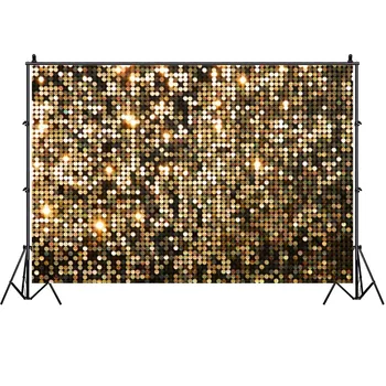 Gold Glitter Mozaiky Pozadí Svetlo Škvrny A Hviezdy Dospelých Strán Fotografie Pozadí Dekorácie Banner Photo Booth Rekvizity