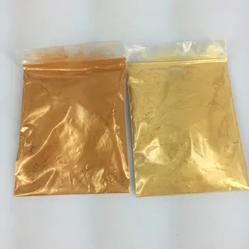 Gold pearl pigmentové farbenie keramický prášok farby povlaku pre Plavidlá sfarbenie pre kožené Nikdy Nevyblednú 50 gram
