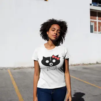 Gorillaz Oblečenie T-Shirt Dobrý deň, Kinky Tričko XL, 100 Bavlna Ženy tričko Krátky Rukáv, Vzor Kawaii Navy Dámske Tričko Tričko