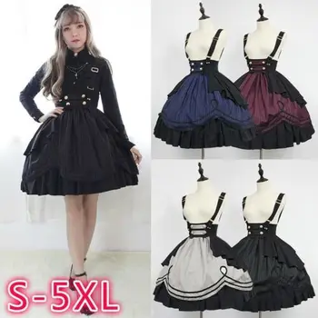 Gothic Lolita Šaty Plus Veľkosť 5XL Ženy Móda Vintage Classic Cosplay Kostým