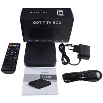 GOTIT S905 Android 7.1 Smart TV Box 1G/8G 2G/16G Amlogic S905W 64 bit Quad Core 4K Media Player Miracast DLNA Smart set-top-box