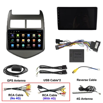 GPS Multimediálny Prehrávač Navigáciu Stereo Auto DVD Prehrávač Pre 2010-2013 Chevy Chevrolet AVEO 9