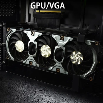 GPU VGA So 7 Slotov Odolné Montáž Vertikálnych PCI-E Držiak Kábla DIY Nezmontované Professional Anti-interferencie Príslušenstvo