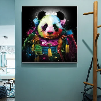 Graffiti Art Zvierat Opice Ošípaných Panda Plátno na Maľovanie Na Stenu Umenie Plagáty Vytlačí obrazov na Stenu pre Dieťa Izba Domov Cuadros