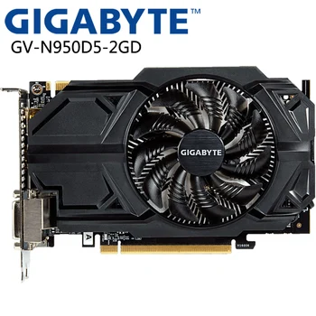 Grafická Karta GIGABYTE GTX950 2GB 128Bit GDDR5 Grafickej Karty pre VGA nVIDIA Karty Geforce GTX 950 Použiť HDMI 1050TI 750 Ti