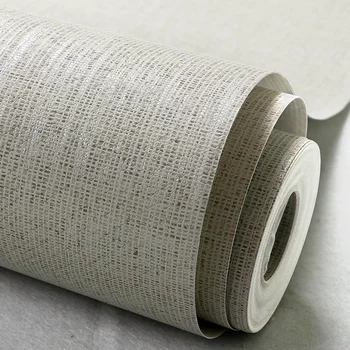 Grasscloth Textúra Tapety jednoduchý Kovový Bielizeň Účinok jednofarebné Steny Papier Hrnuli Non tkané Stenu, Tapety, Samolepky na Stenu