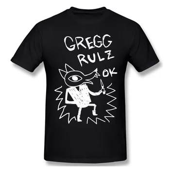 Gregg Rulz Ok Čierna Noc V Lese Possum Pramene Hra Homme Čistej Bavlny Príliš Krátky Rukáv T-shirt