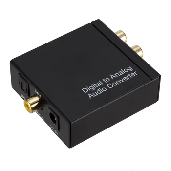 Grwibeou Digitálneho na Analógový Stereo Audio Converter Zosilňovač Dekodér Koaxiálnych Optických Vlákien Signál na RCA R/L 3,5 mm DAC Adaptér