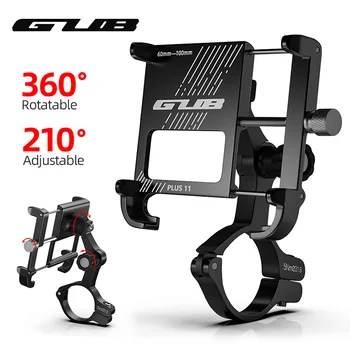 GUB PLUS 11 Otočná Požičovňa Držiaka Telefónu Pre 3.5-6.8 palcový Smartphone Nastaviteľné Pre MTB, Road Bike Motorke Elektrické Bicykle