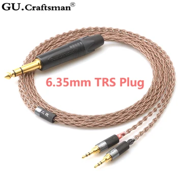 GUcraftsman 6N OCC medi HE1000 HE560 HE1000 v2 Edition X V2 HE400s 3,5 mm/4.4/2,5 mm zostatok Slúchadlá upgrade Kábel