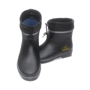 Gumené krátke-tube dážď obuv muži low-rise low-tube voľné nepremokavé topánky pohodlné gumové topánky móda dážď rybárske topánky